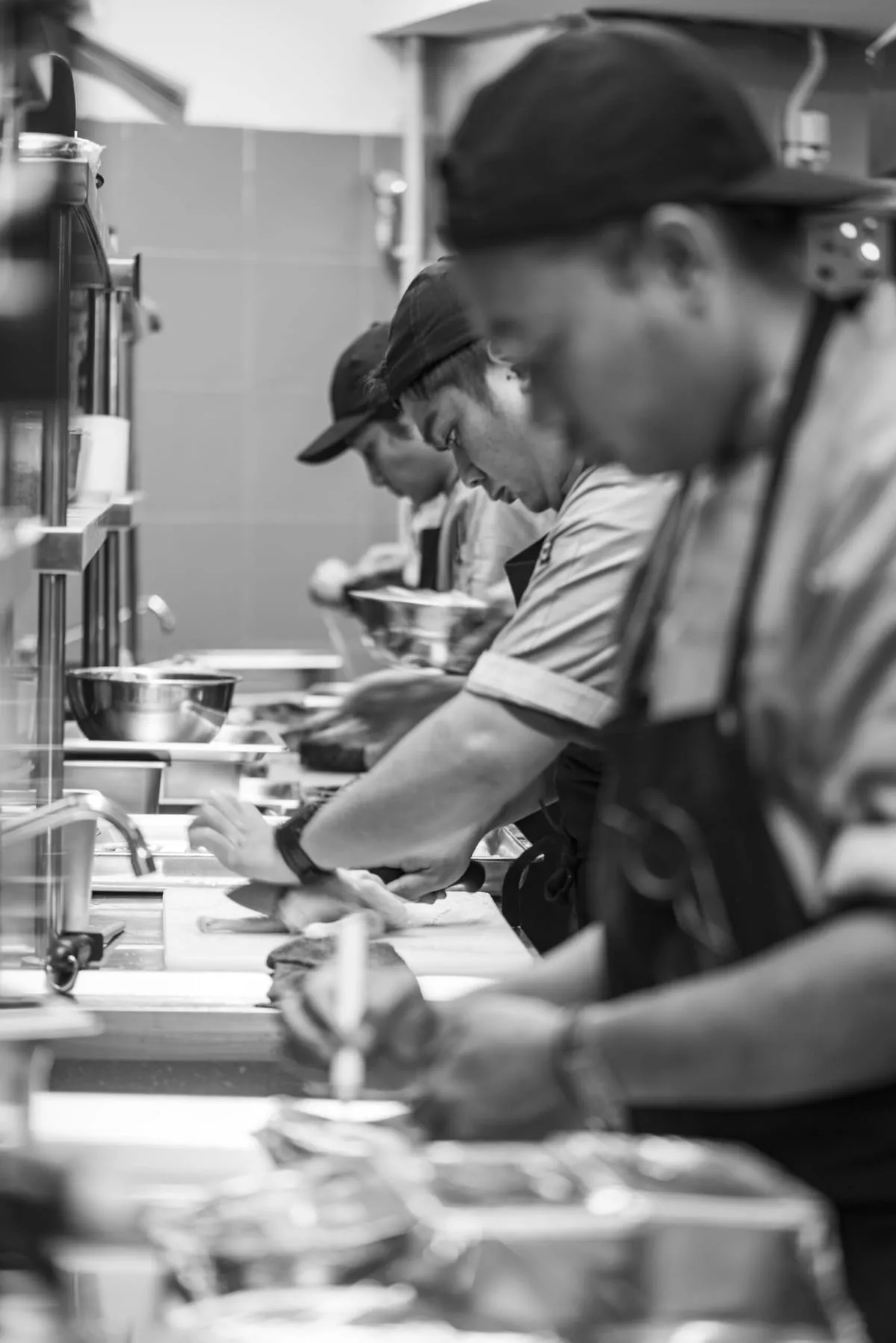 A Parle chef plating in the kitchen